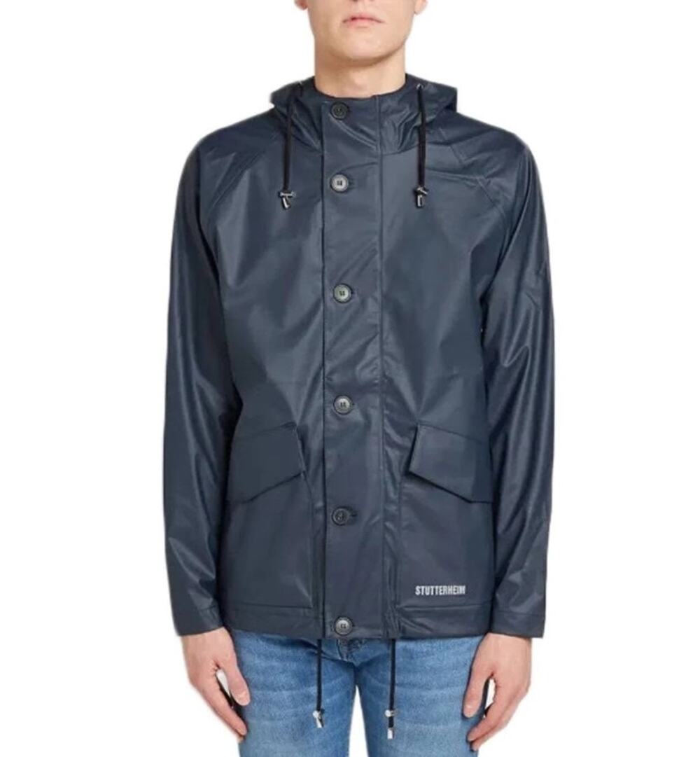 Stutterheim Blue Stenhamra Lightweight Raincoat XL